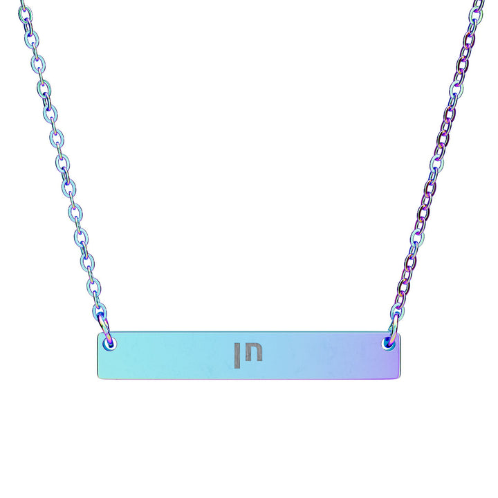 CHEN (Grace. Favor.) Bar Necklace