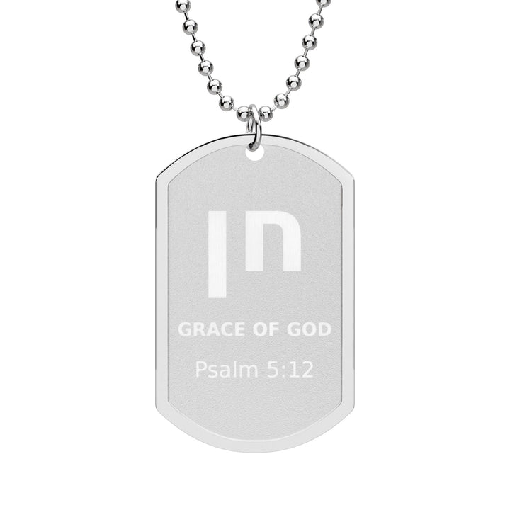 CHEN (Grace. Favor.) Dog Tag Necklace