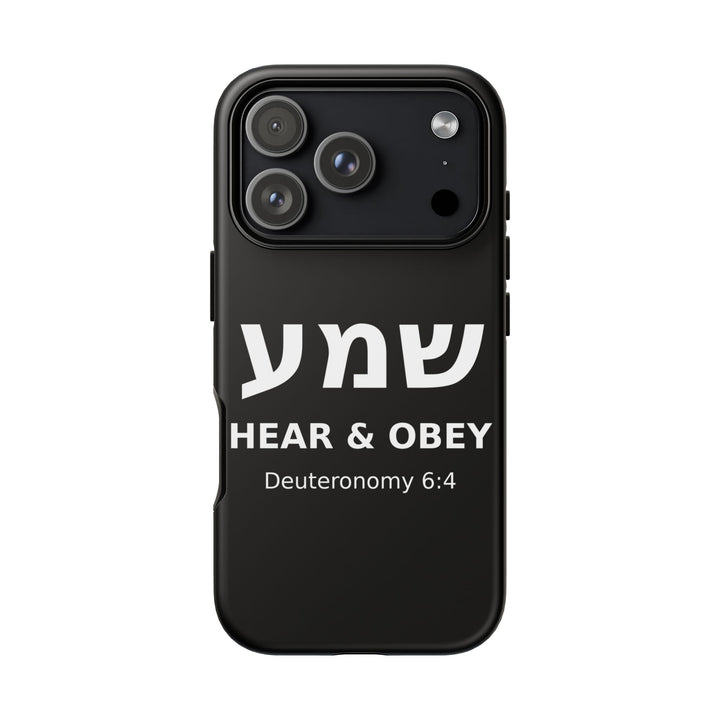 SHEMA (Hear. Obey.) Christian Phone Case