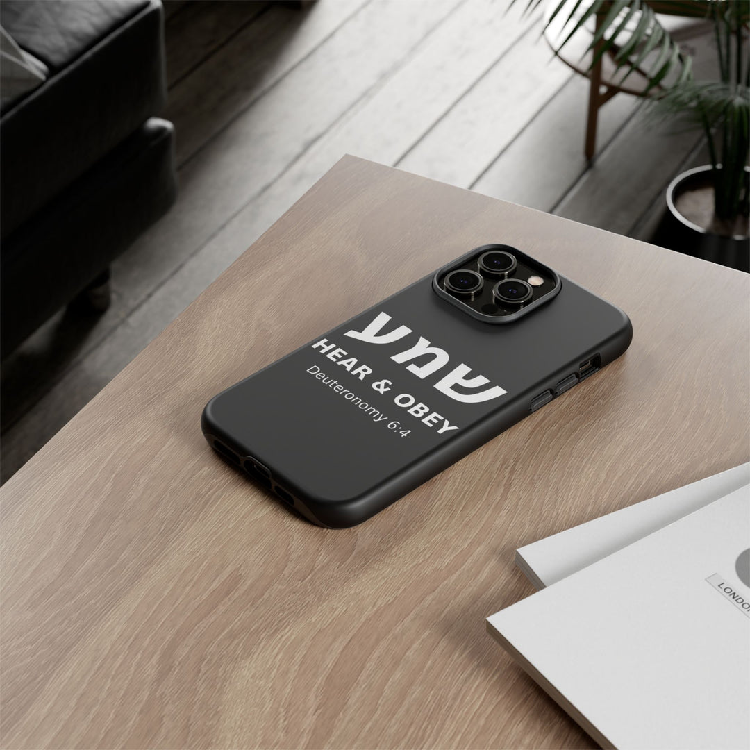 SHEMA (Hear. Obey.) Christian Phone Case