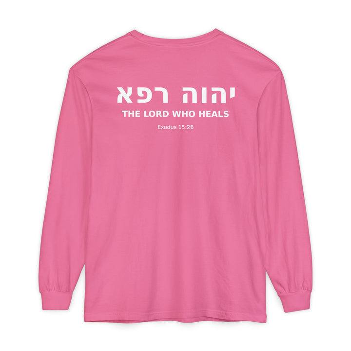 YAHWEH RAPHA (The Lord Who Heals) Long Sleeve Tee