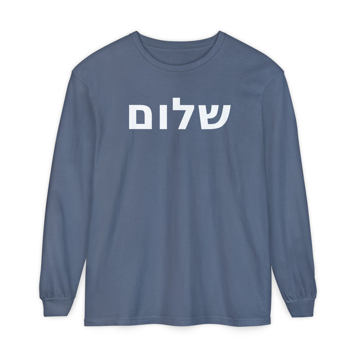 SHALOM (Peace) Long Sleeve Tee