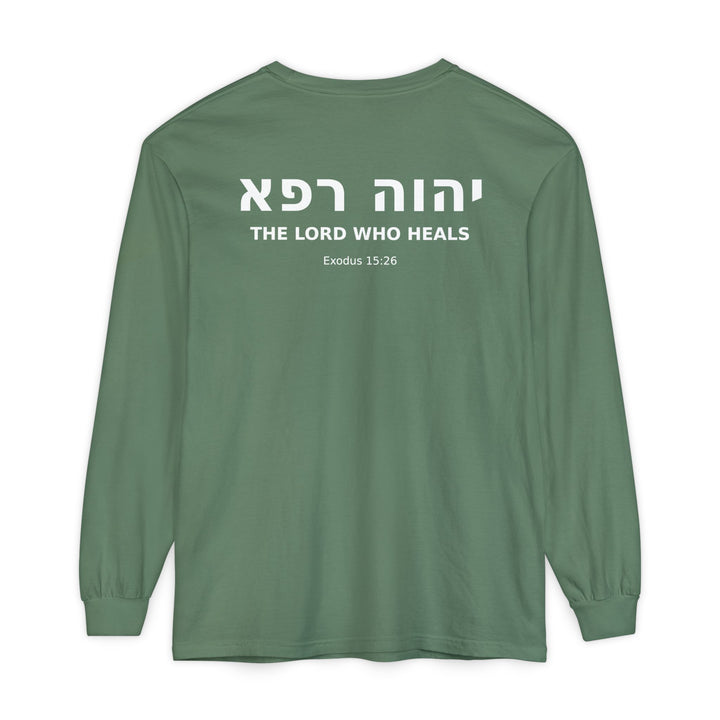 YAHWEH RAPHA (The Lord Who Heals) Long Sleeve Tee