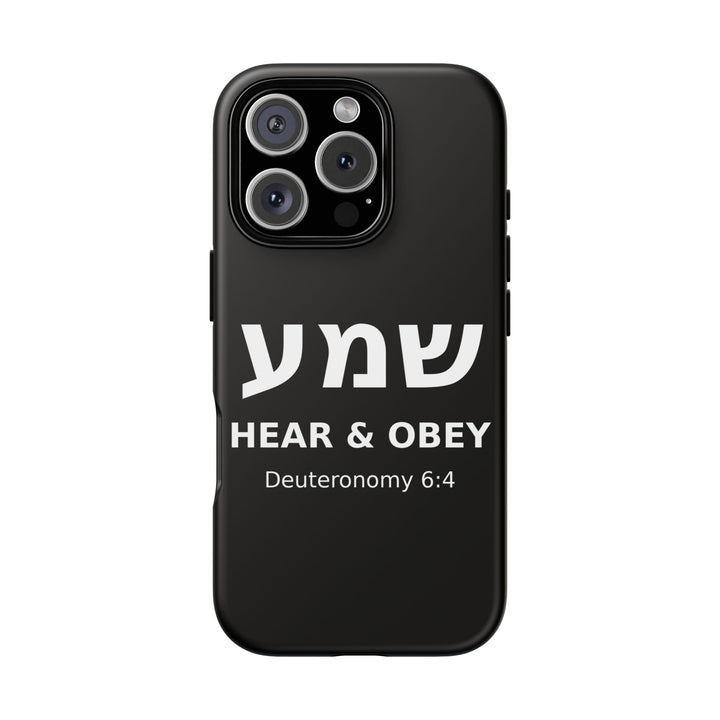 SHEMA (Hear. Obey.) Christian Phone Case