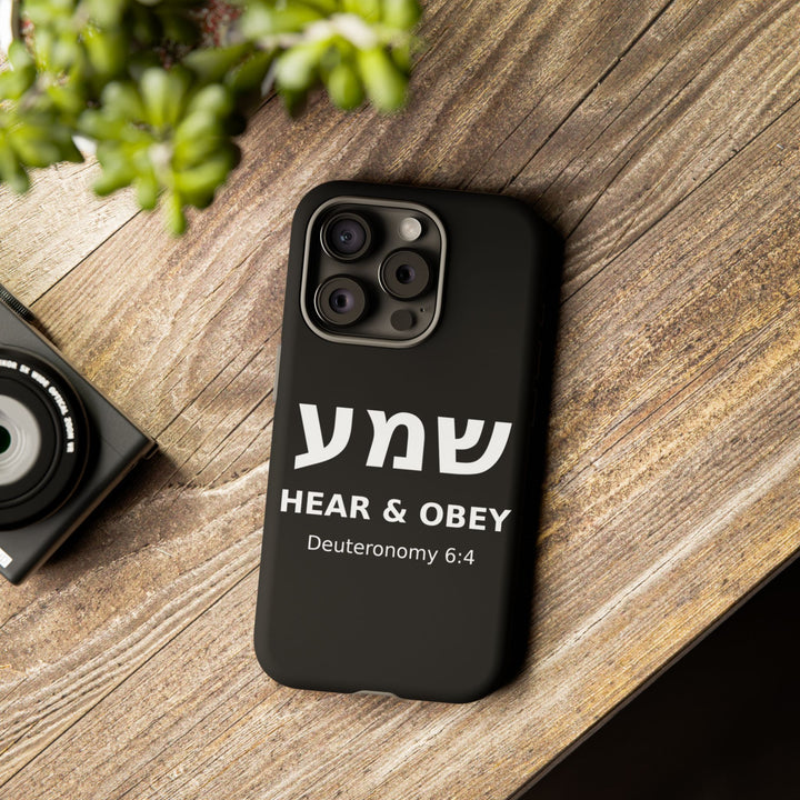 SHEMA (Hear. Obey.) Christian Phone Case