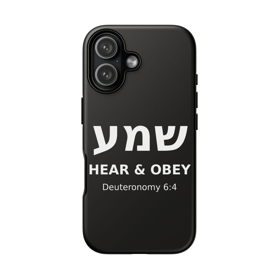 SHEMA (Hear. Obey.) Christian Phone Case