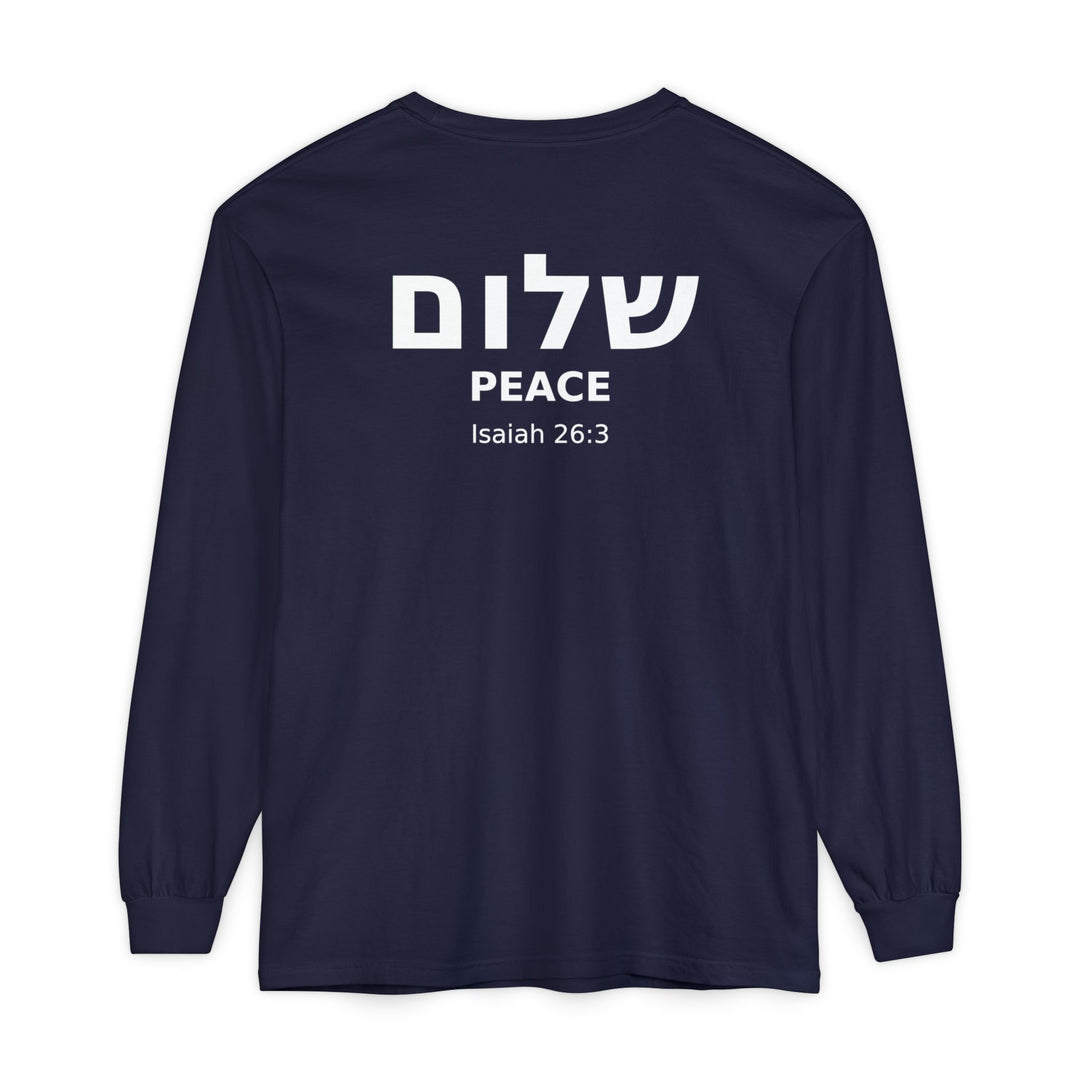 SHALOM (Peace) Long Sleeve Tee