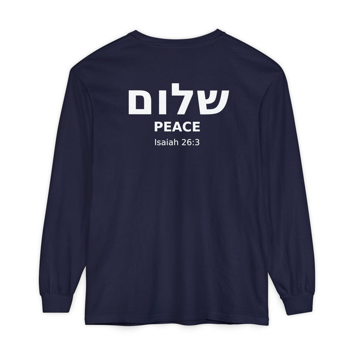 SHALOM (Peace) Long Sleeve Tee