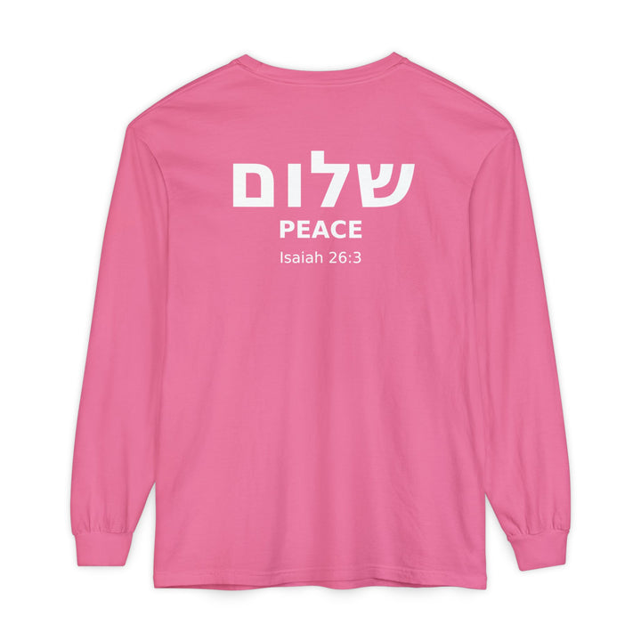 SHALOM (Peace) Long Sleeve Tee