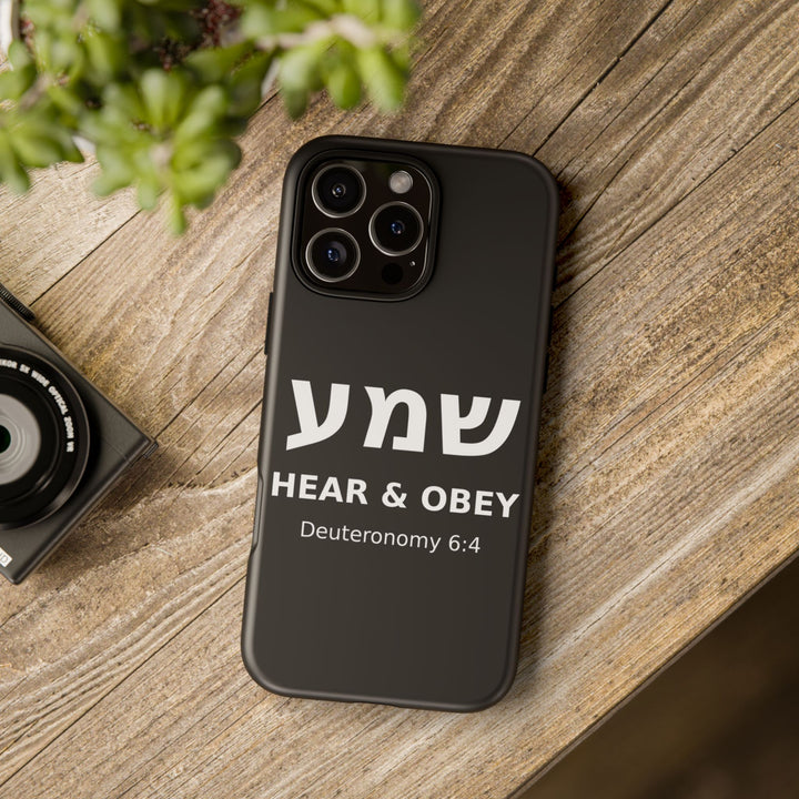 SHEMA (Hear. Obey.) Christian Phone Case