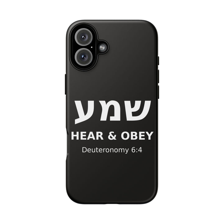 SHEMA (Hear. Obey.) Christian Phone Case