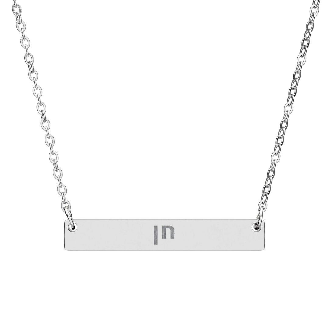 CHEN (Grace. Favor.) Bar Necklace