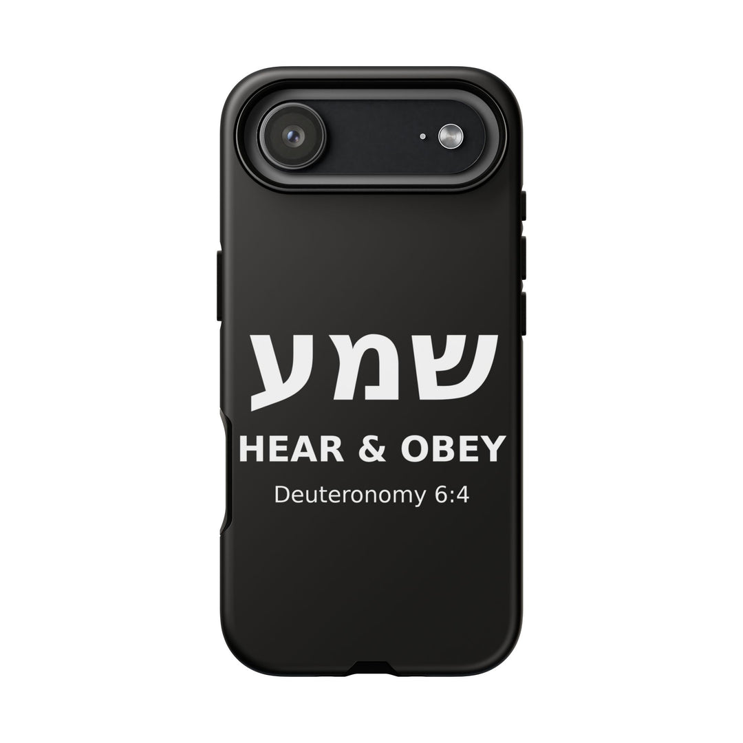 SHEMA (Hear. Obey.) Christian Phone Case