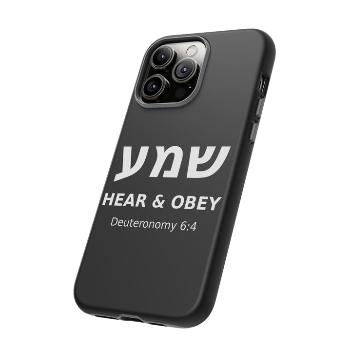 SHEMA (Hear. Obey.) Christian Phone Case