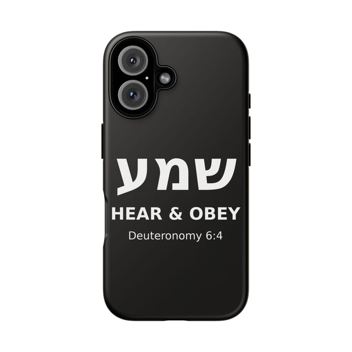 SHEMA (Hear. Obey.) Christian Phone Case
