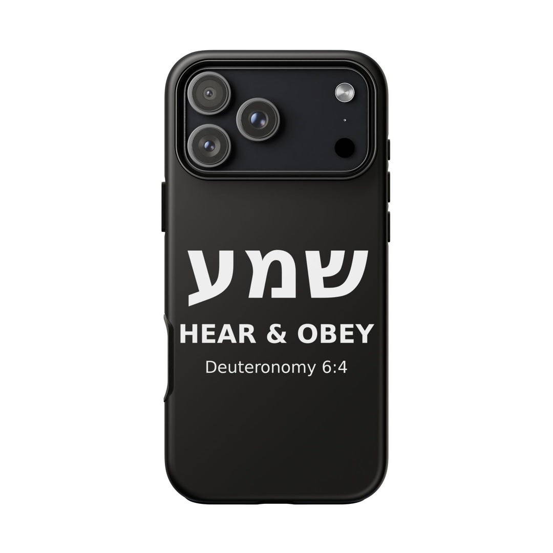 SHEMA (Hear. Obey.) Christian Phone Case